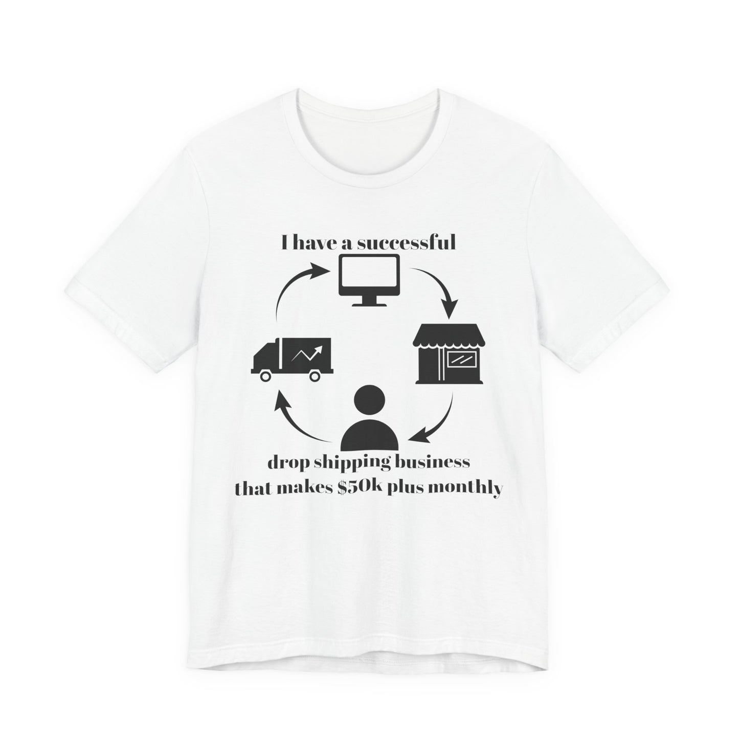 "I Have a 50k Drop Shipping Biz" - Unisex Jersey Short Sleeve Tee