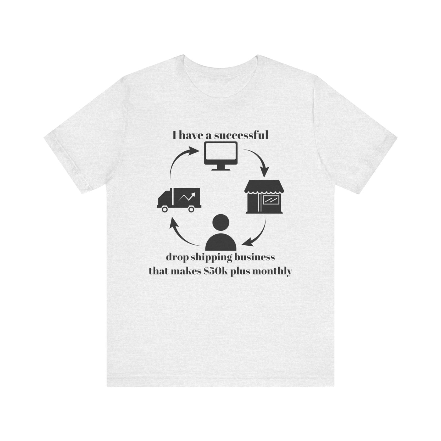 "I Have a 50k Drop Shipping Biz" - Unisex Jersey Short Sleeve Tee