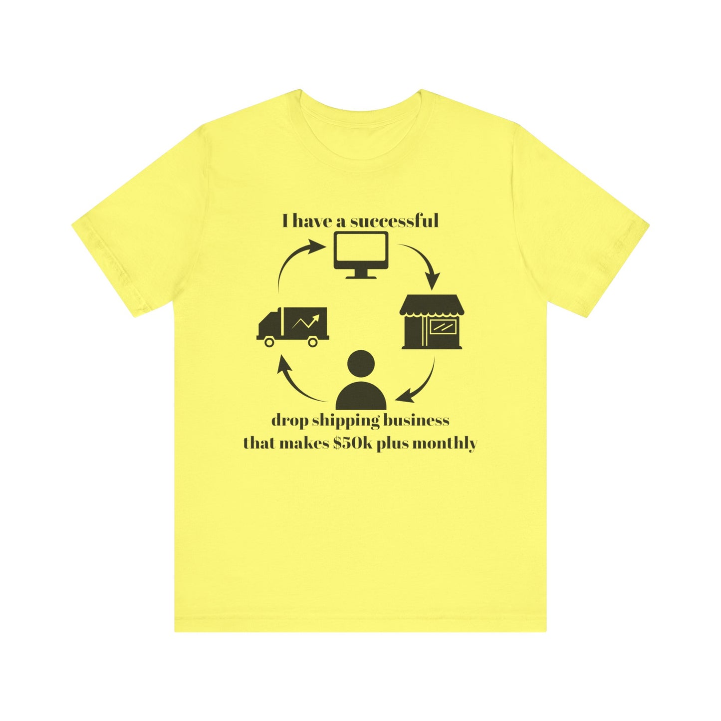 "I Have a 50k Drop Shipping Biz" - Unisex Jersey Short Sleeve Tee