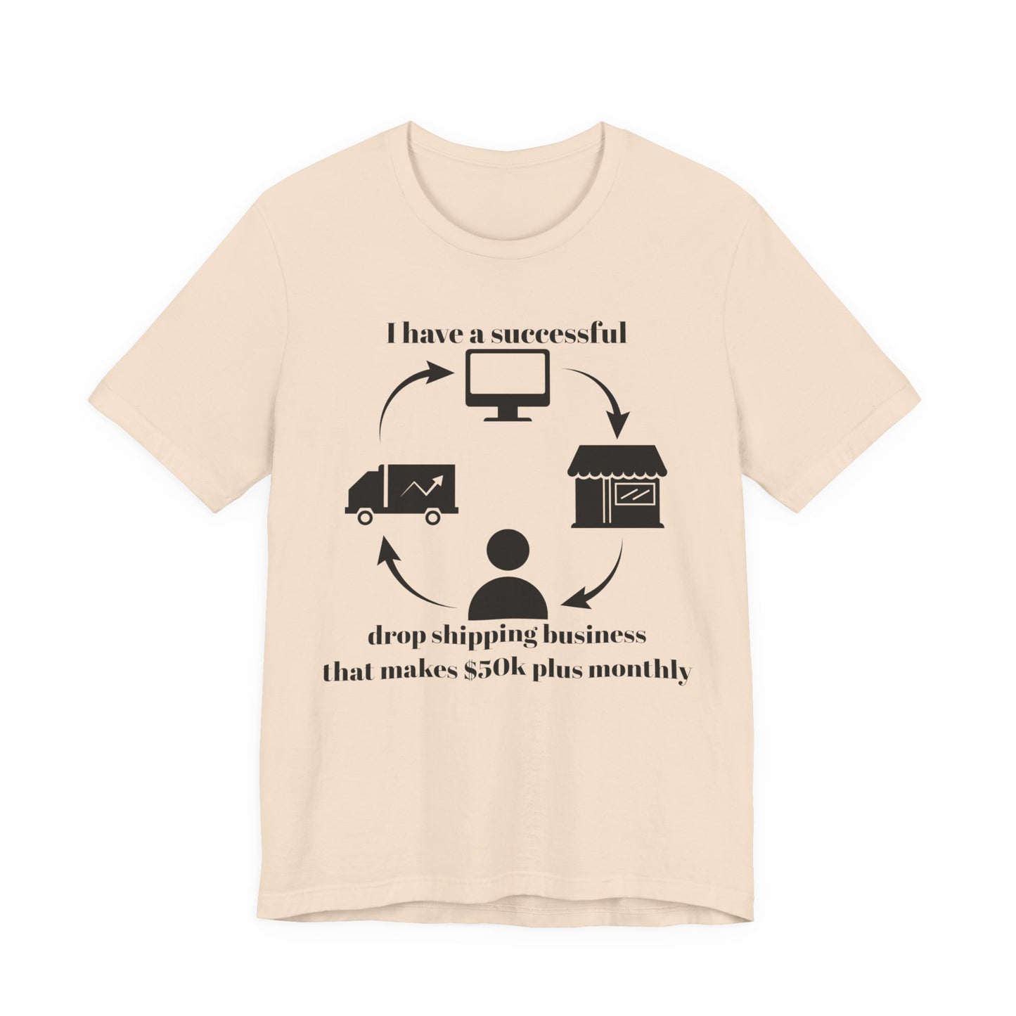 "I Have a 50k Drop Shipping Biz" - Unisex Jersey Short Sleeve Tee