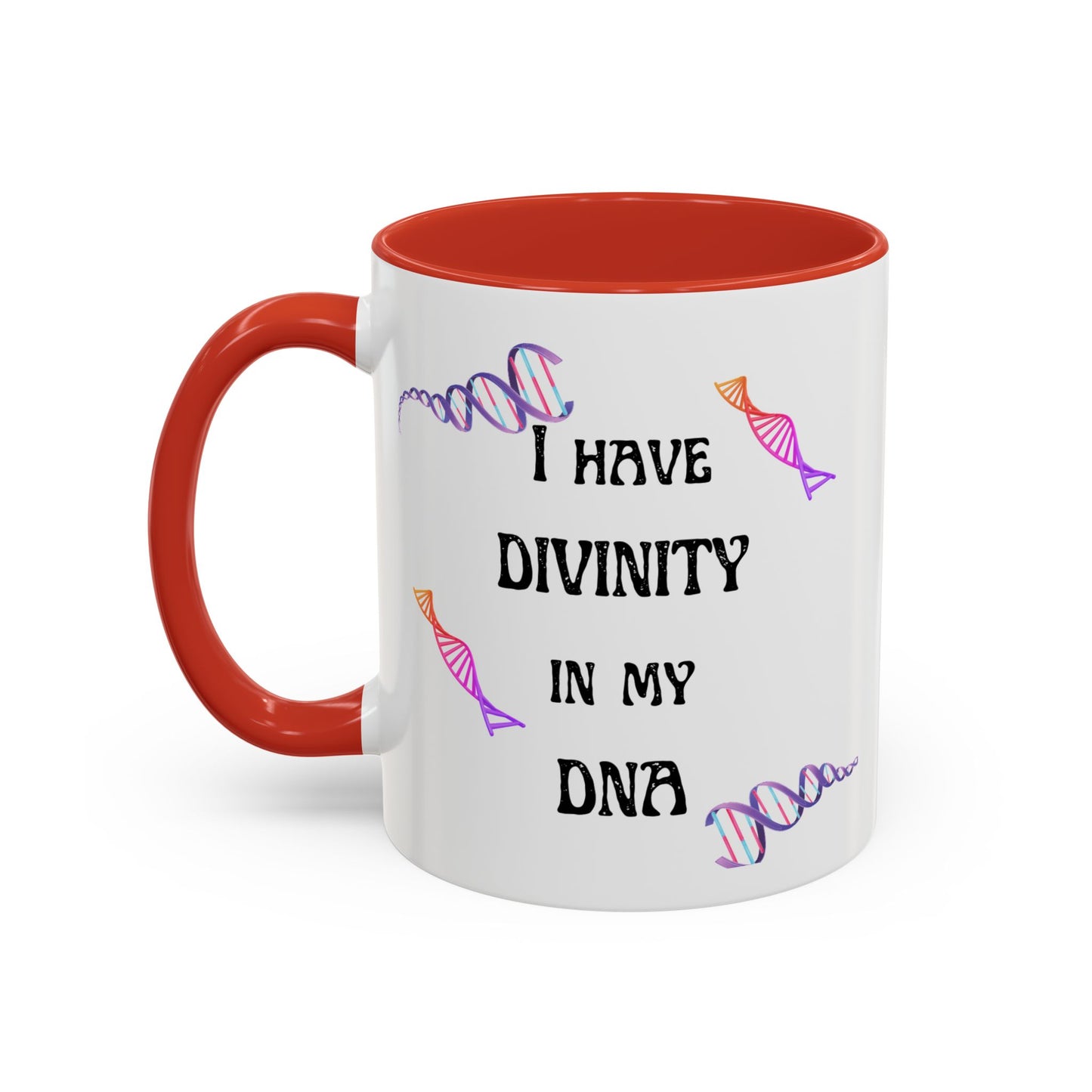 I Have Divinity in my DNA" Coffee Mug, Inspirational Gift, Science Mug, Genetic Enthusiast, Unique Ceramic Cup, Birthday Present