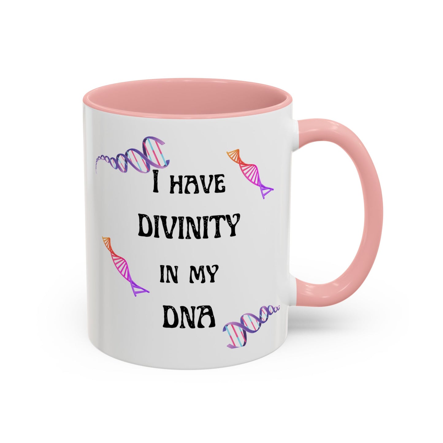 I Have Divinity in my DNA" Coffee Mug, Inspirational Gift, Science Mug, Genetic Enthusiast, Unique Ceramic Cup, Birthday Present