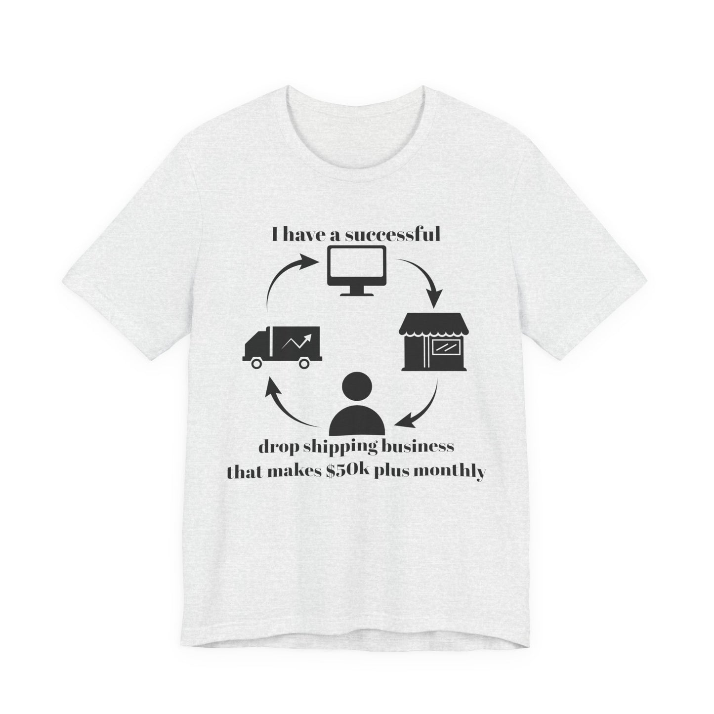 "I Have a 50k Drop Shipping Biz" - Unisex Jersey Short Sleeve Tee