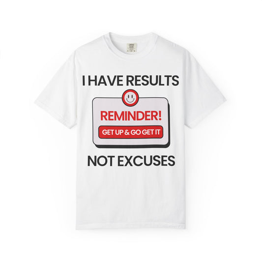 "I Have Results Not Excuses"