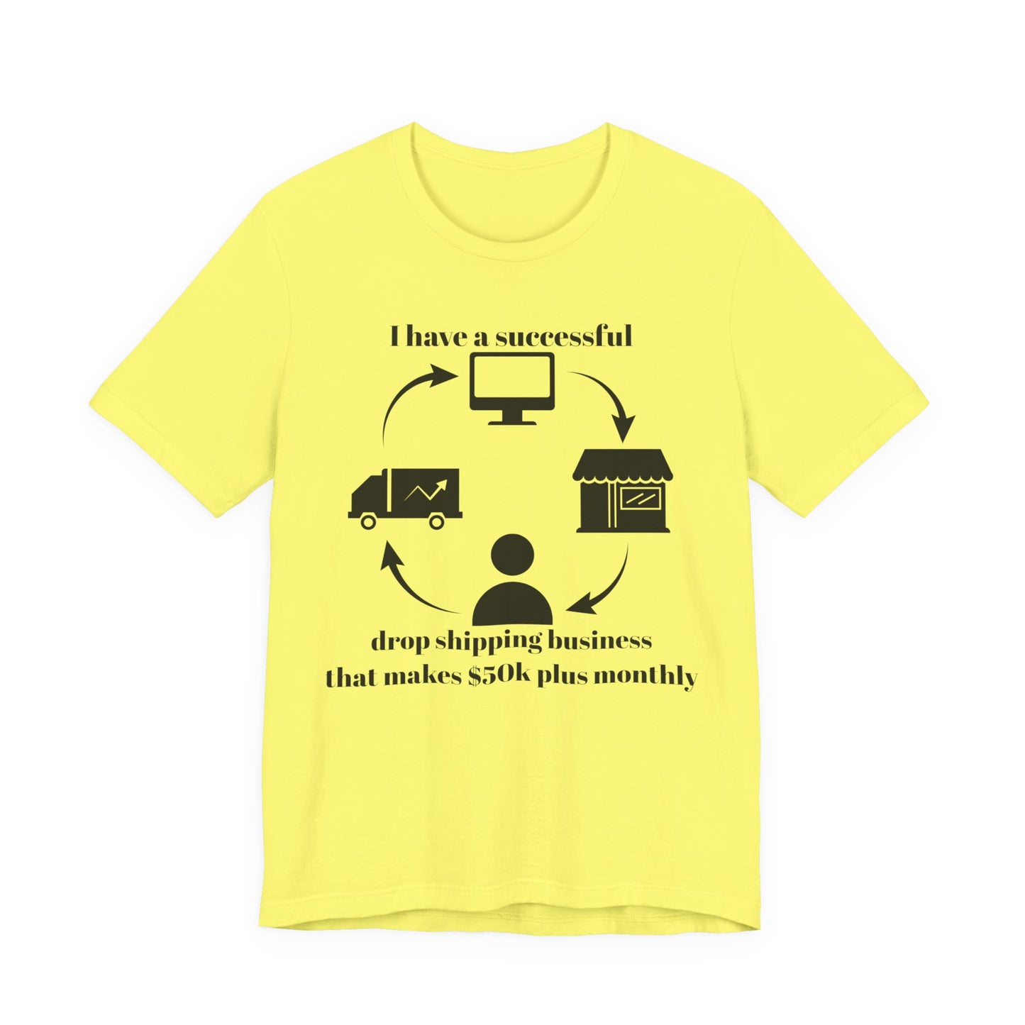 "I Have a 50k Drop Shipping Biz" - Unisex Jersey Short Sleeve Tee