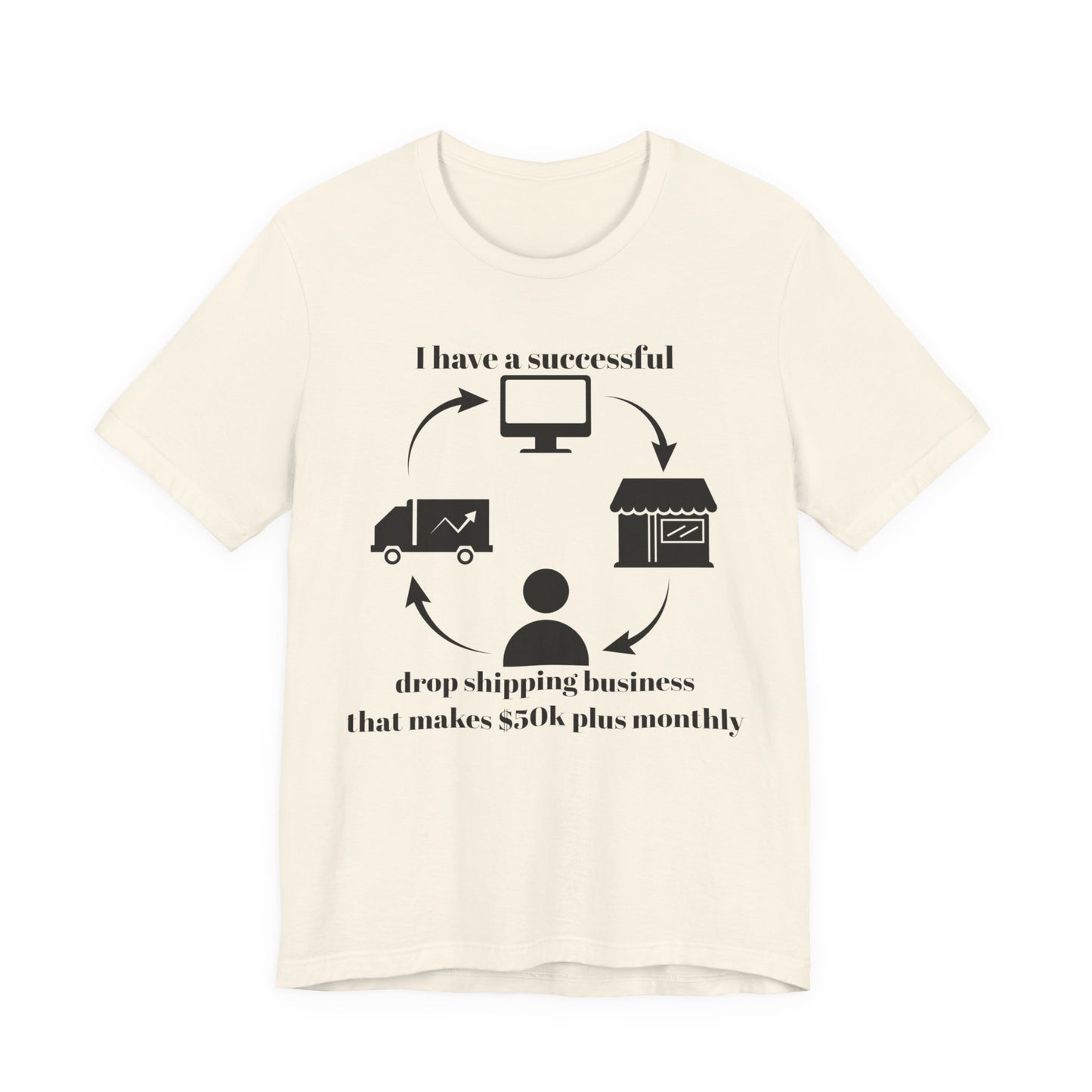 "I Have a 50k Drop Shipping Biz" - Unisex Jersey Short Sleeve Tee