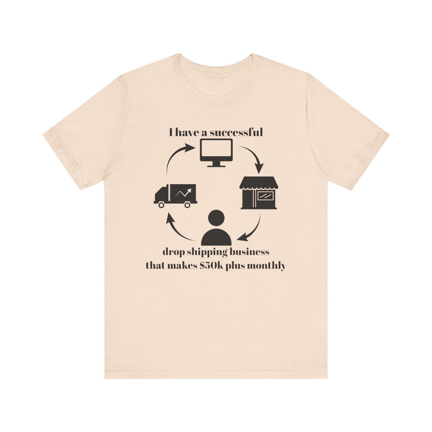 "I Have a 50k Drop Shipping Biz" - Unisex Jersey Short Sleeve Tee