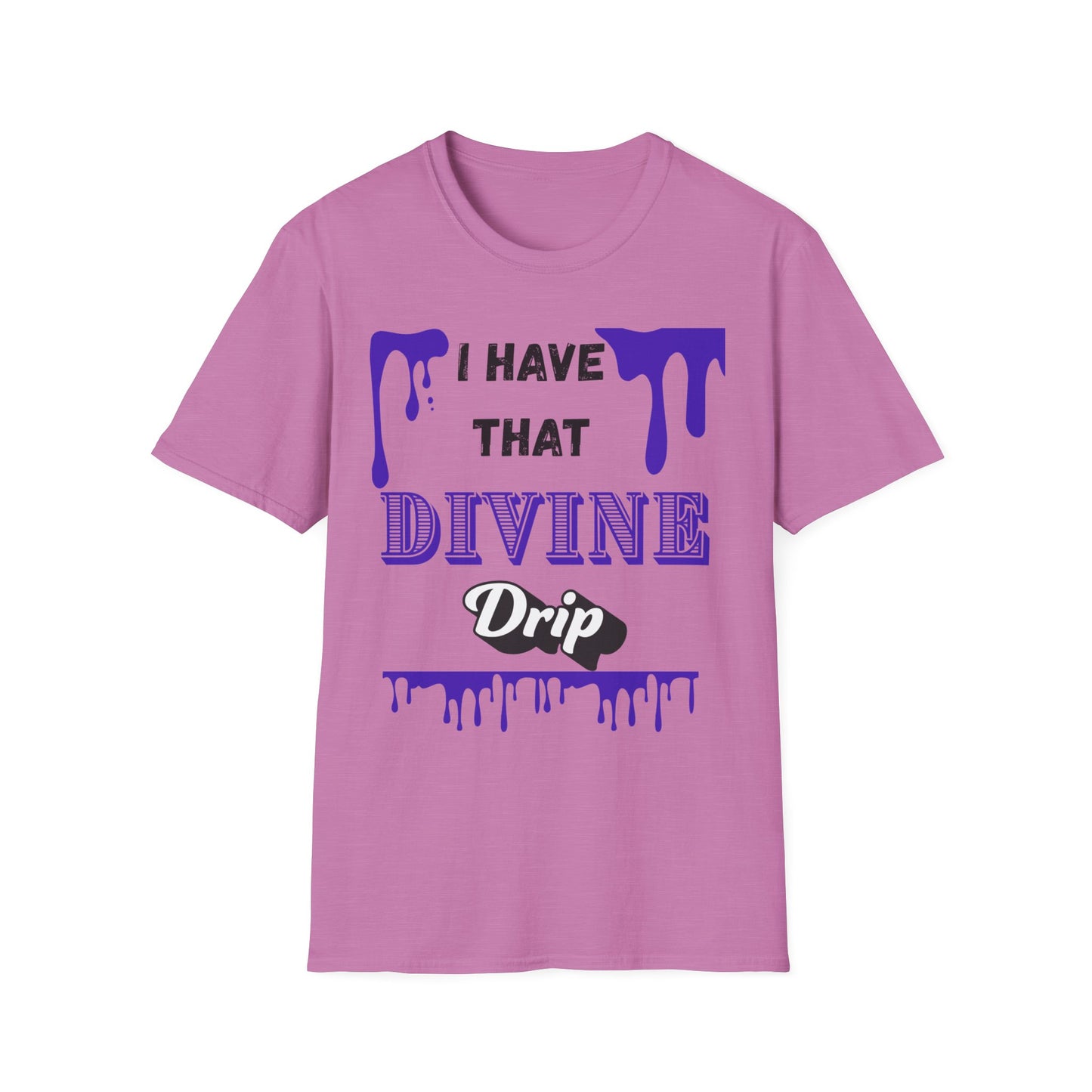"I Have that Divine Drip" -  Unisex Softstyle T-Shirt - Trendy Graphic Tee for Casual Outings