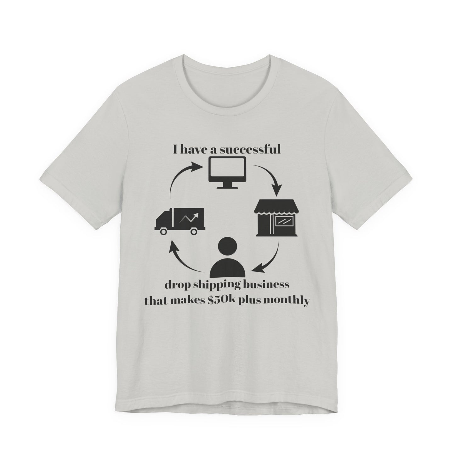 "I Have a 50k Drop Shipping Biz" - Unisex Jersey Short Sleeve Tee