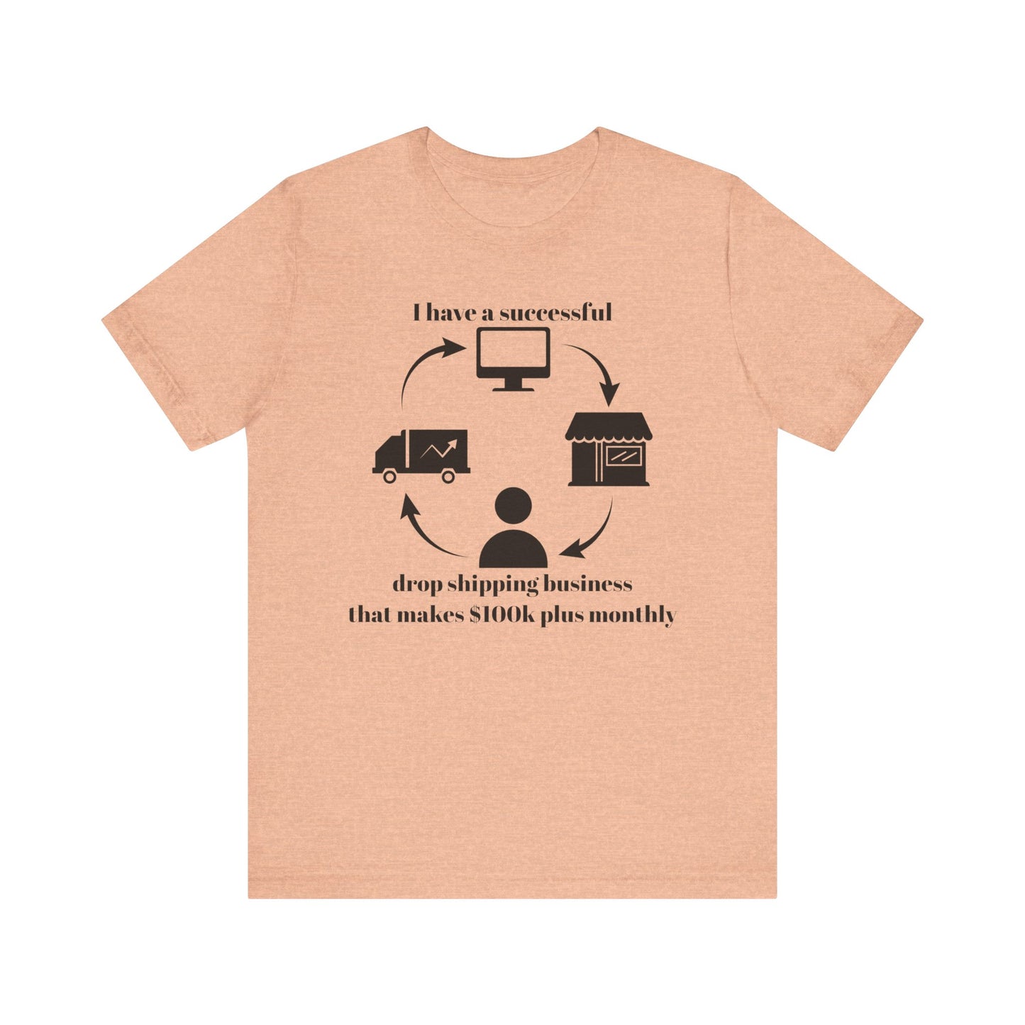 "I Have a 100k Drop Shipping Biz" - Unisex Jersey Short Sleeve Tee