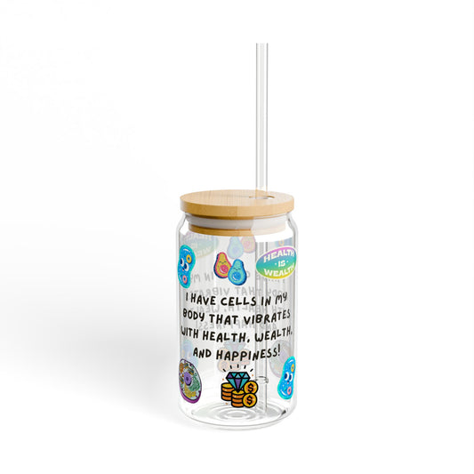 "I Have Cells In My Body....." Sipper Glass, 16oz – Motivational Drinkware for Wellness Lovers, Gifts for Health Enthusiasts, Inspirational Home [...]