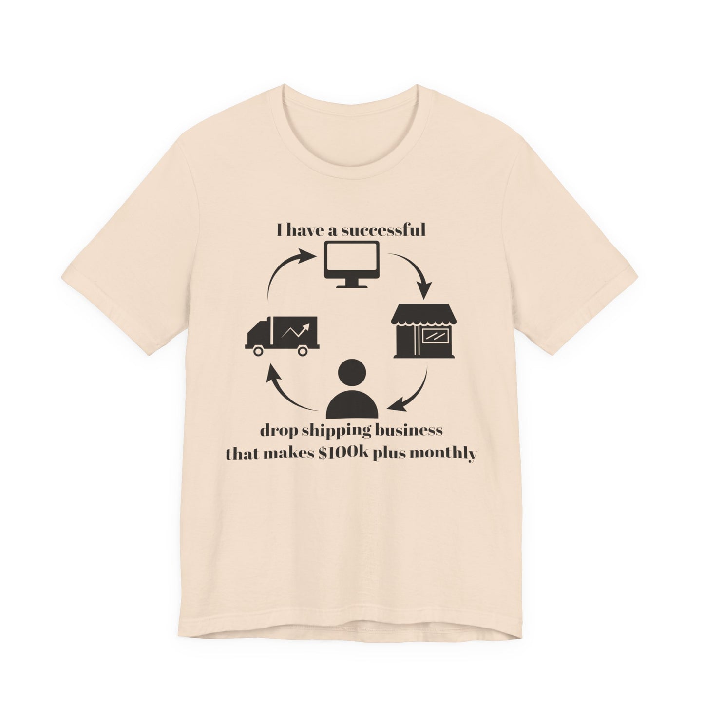 "I Have a 100k Drop Shipping Biz" - Unisex Jersey Short Sleeve Tee